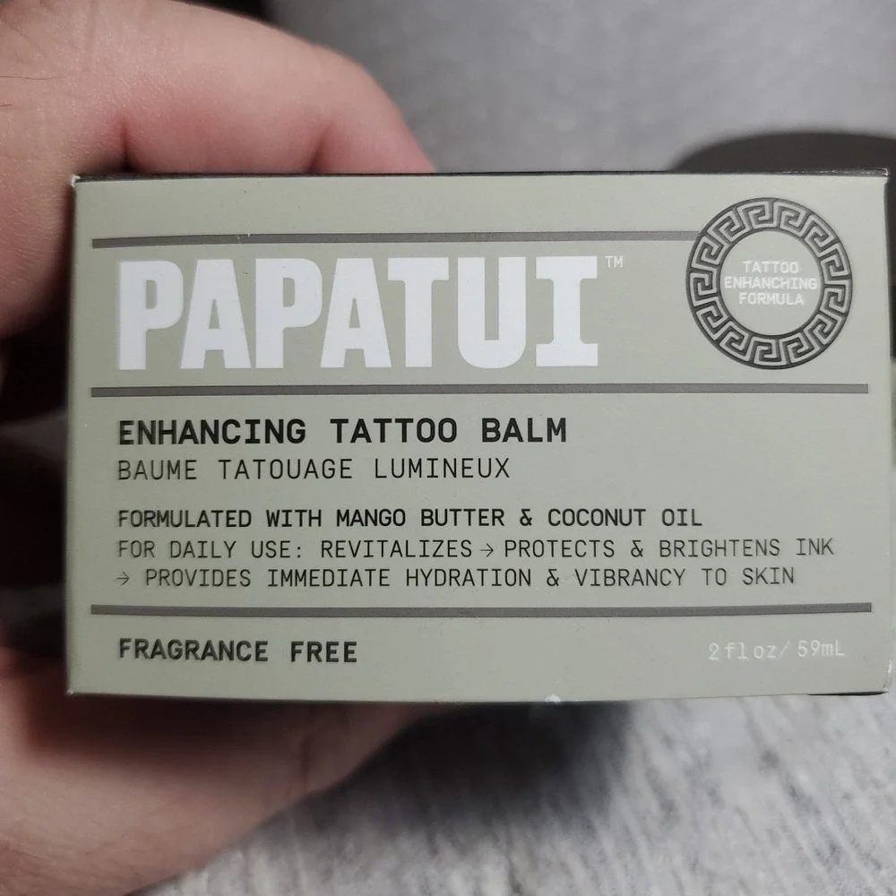 Papatui 2oz Enhancing‎ Tattoo Balm Mens Fragrance Free Mango Butter Coconut Oil